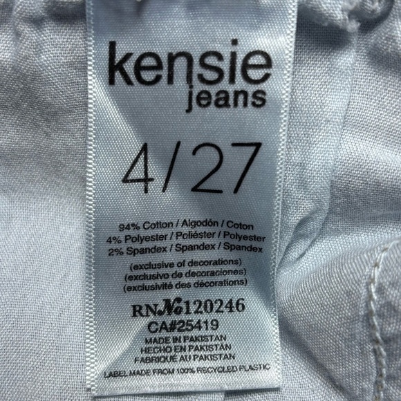 Kensie Jeans Womens 4 Vintage Luxe The Kelsey High Rise Skinny Raw Hem Stretch - Picture 3 of 5